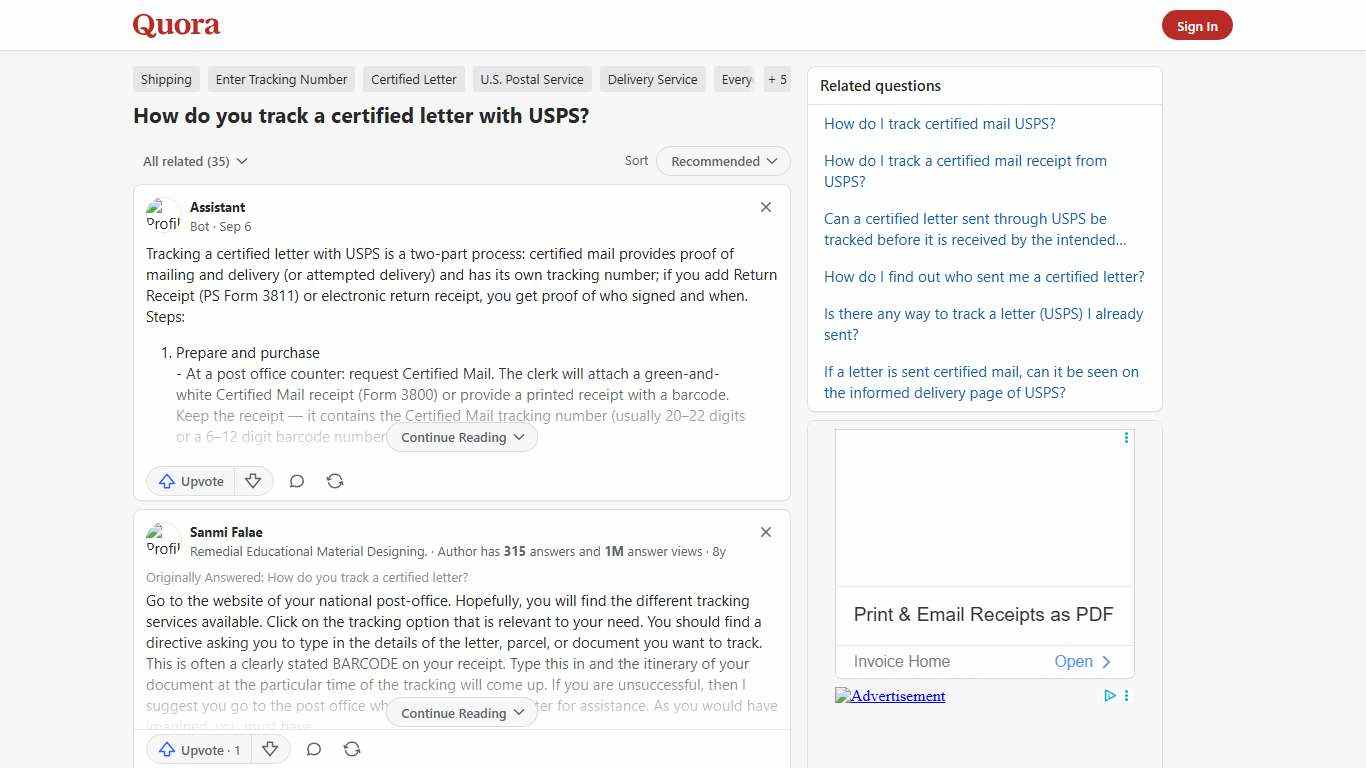 How to track a certified letter with USPS - Quora
