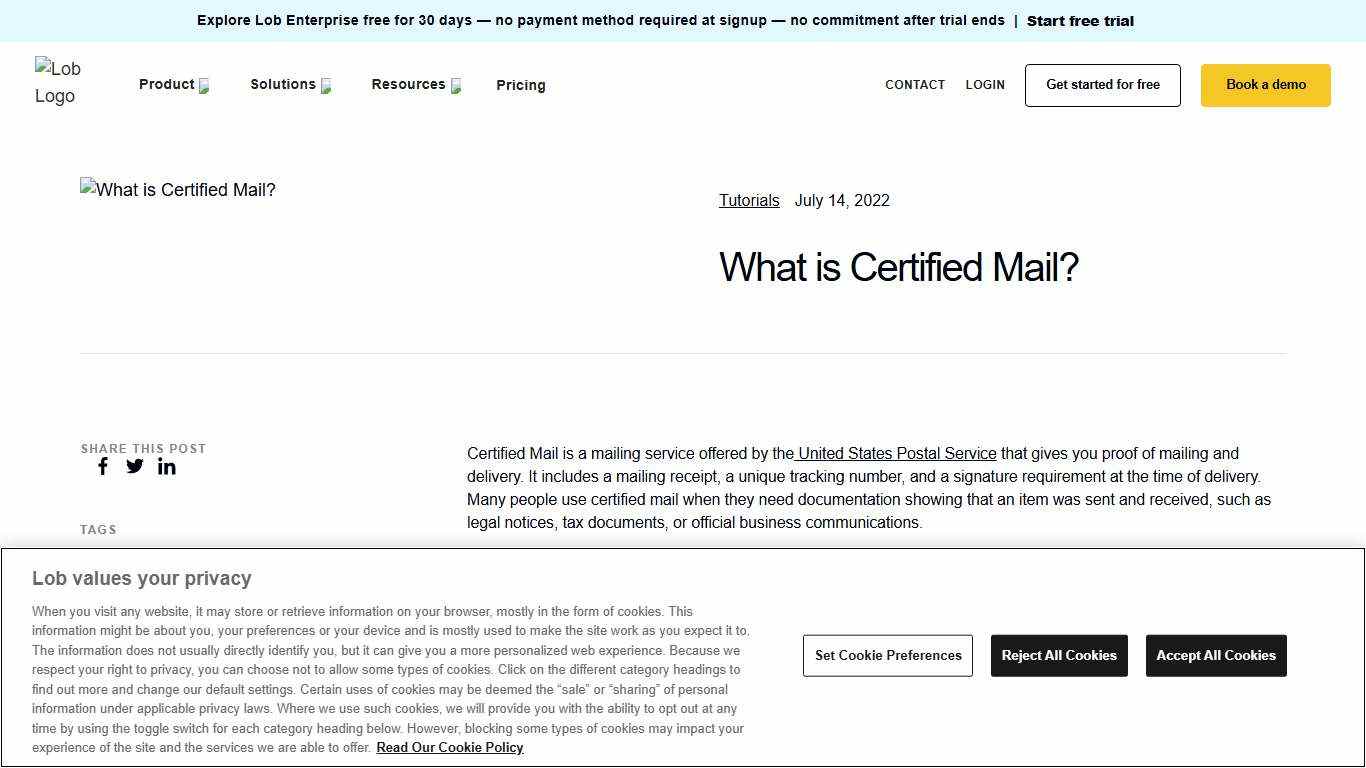 What Is Certified Mail? USPS Tracking, Proof & How It Works